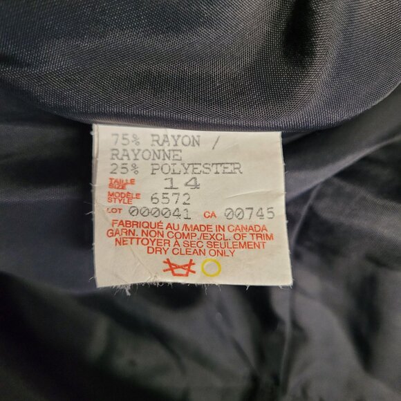 Black Taffeta A Line Full Length Formal Maxi Skirt Size 12 VTG JS Collections - Picture 12 of 12